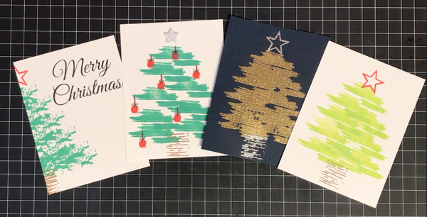 Christmas Trees Featuring the Patina Stamp Set
