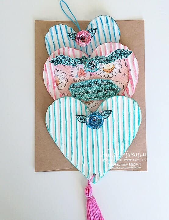 Hanging Heart Card DT Project created by Michelle Garrison
