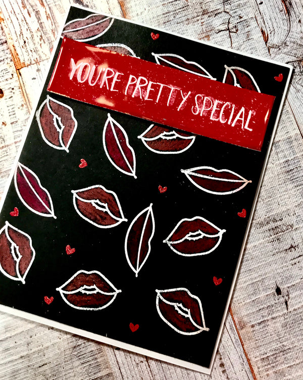 Red, Red Lips Card