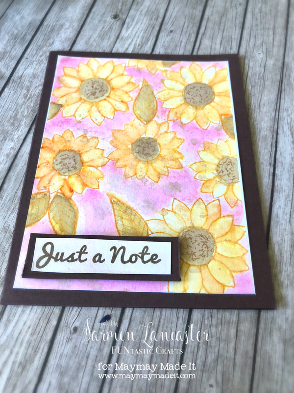 Blog DT Color Throwdown Challenge August Flowers For Fall Card