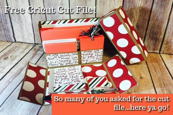 Stationery Box  FREE Cricut Cut File
