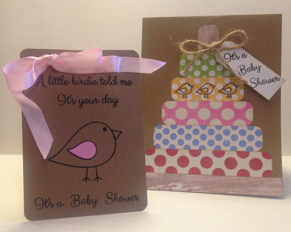 Baby Shower Card and Tag by: Laura Wright