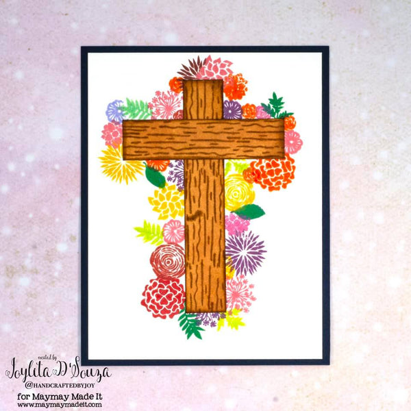 Simple Easter Cross Card DT Project Created By Joylita D'Souza