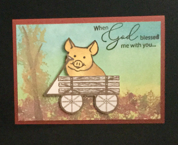 Pig In A Wagon by Crystal Cleveland