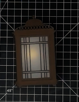 3D Lantern with Tea Light from a Die