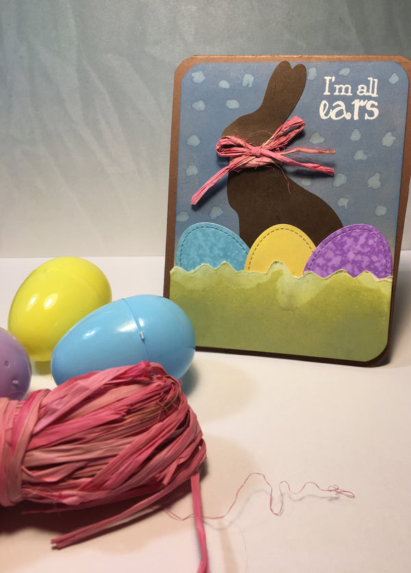 Chocolate Easter Rabbit Card