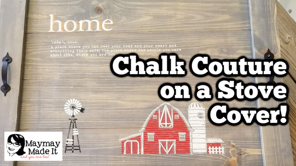 Chalk Couture on a Stove Cover with Amanda Ray