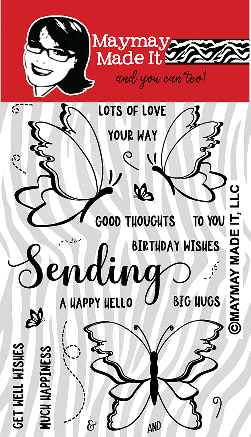 Maymay's Flutter By 4x6 Stamp Set {A08}