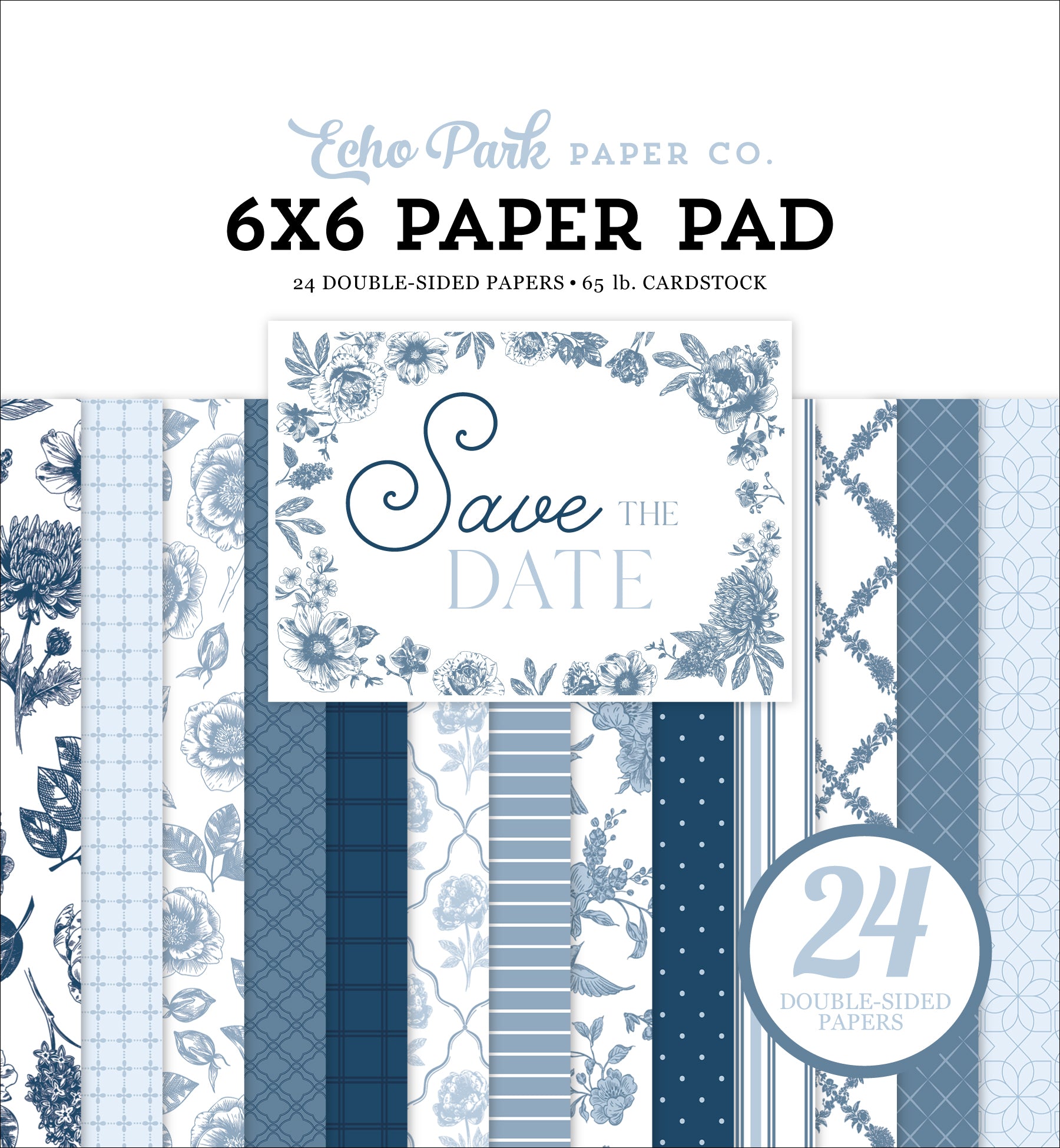 ✿✿✿paq1005ページ✿✿✿ Echo Park 6x6 Save the Date Paper Pad {B404}