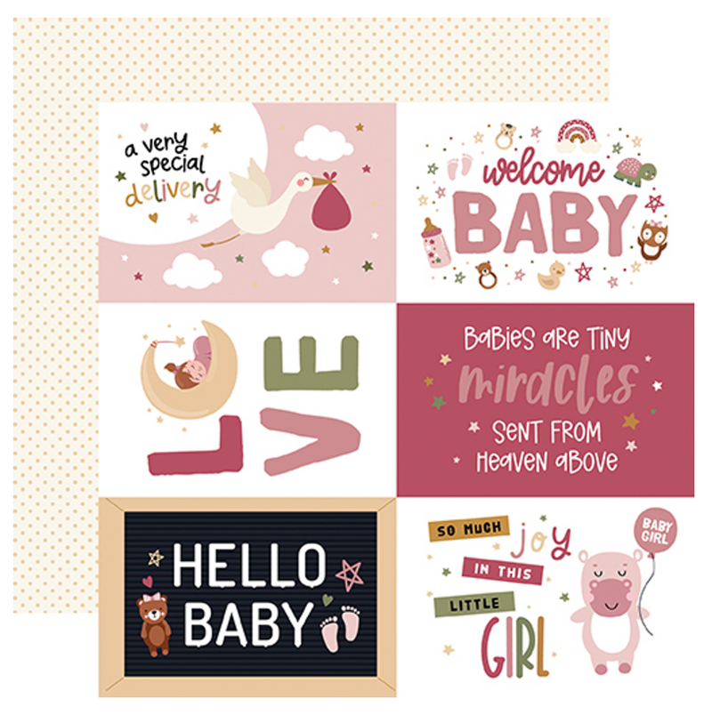 Echo Park 12x12 Special Delivery Baby Girl Collection Kit {C303}