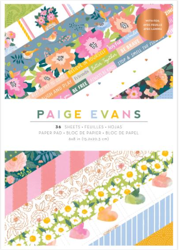 American Crafts 6x8 Paige Evans Garden Shoppe Paper Pad {B616}