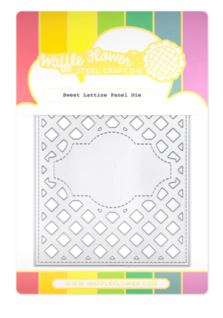 Waffle Flower Sweet Lattice Panel Die