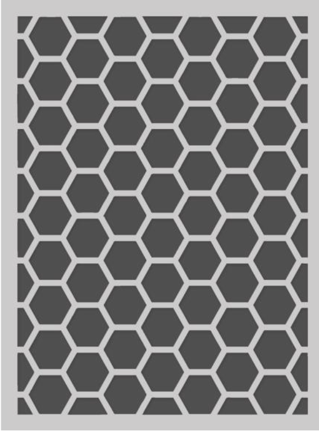 Simple Stories 6x8 Honeycomb Stencil {B519}