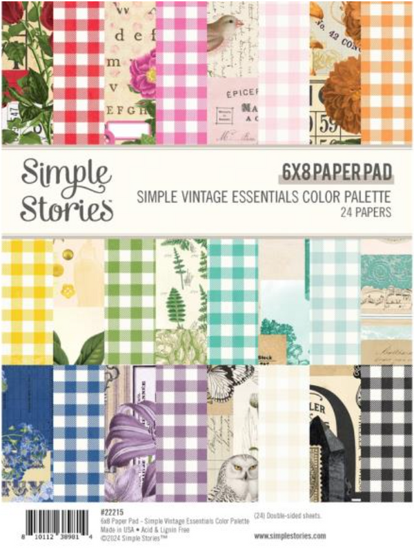 Simple Stories 6x8 Simple Vintage Essentials Color Palette Paper Pad {B422}