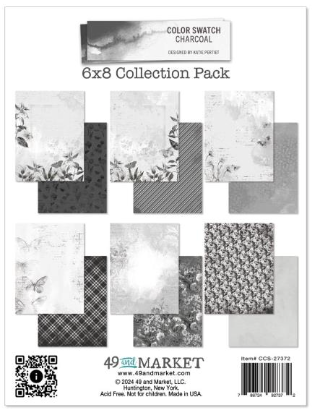 49 and Market 6x8 Color Swatch Charcoal  Collection Kit {B616}