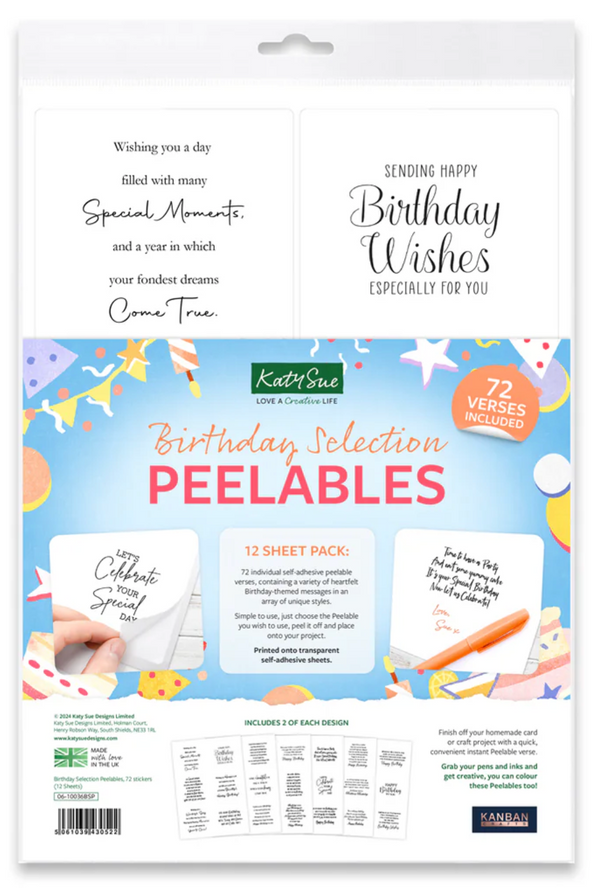 Katy Sue Kanban Birthday Selection Peelables