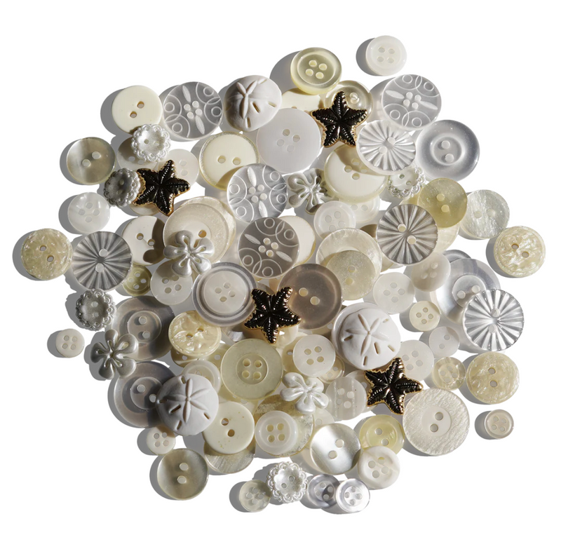 Buttons Galore Sea Salt Buttons Treasure Box {C535}