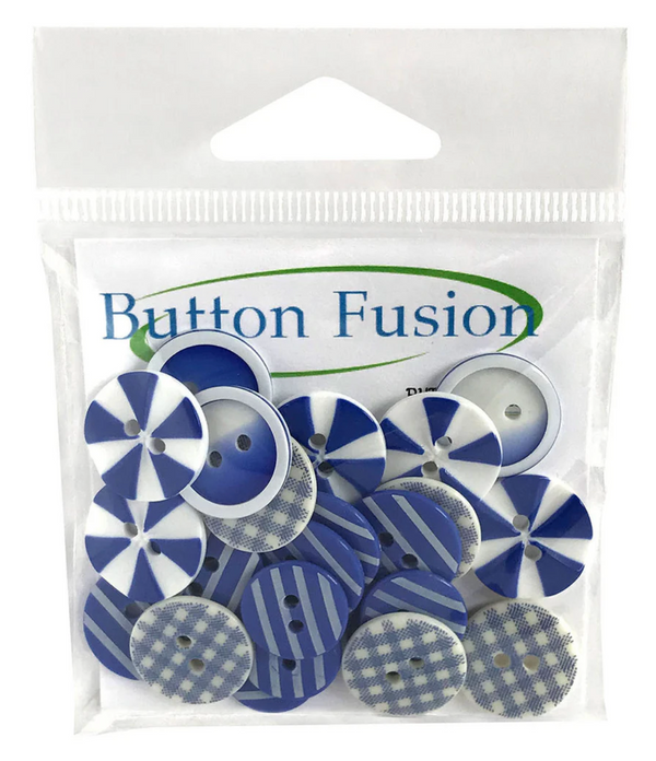 Buttons Galore House of Blues Buttons {G59}