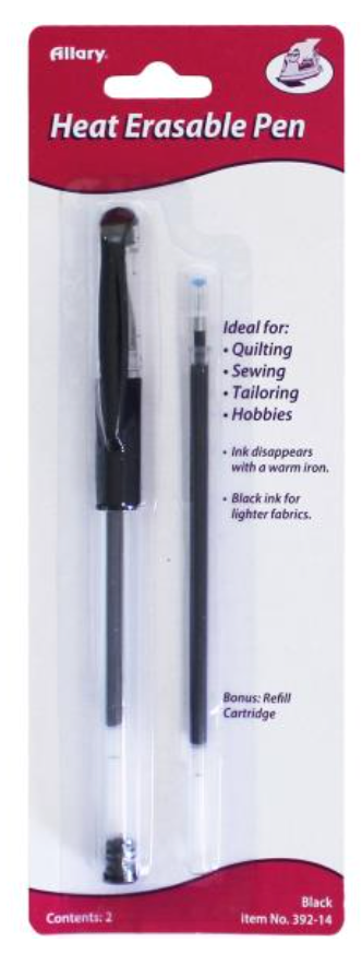 Allary Black Heat Erasable Pen {W19}