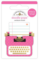 Doodlebug Design Hello Again Pen Pal Doodle Pop 3D Stickers