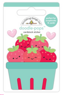 Doodlebug Design Berry Sweet Berry Basket Doodle Pop 3D Stickers