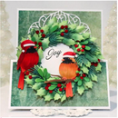 Elizabeth Craft Designs Festive Robin Metal Die {X112}