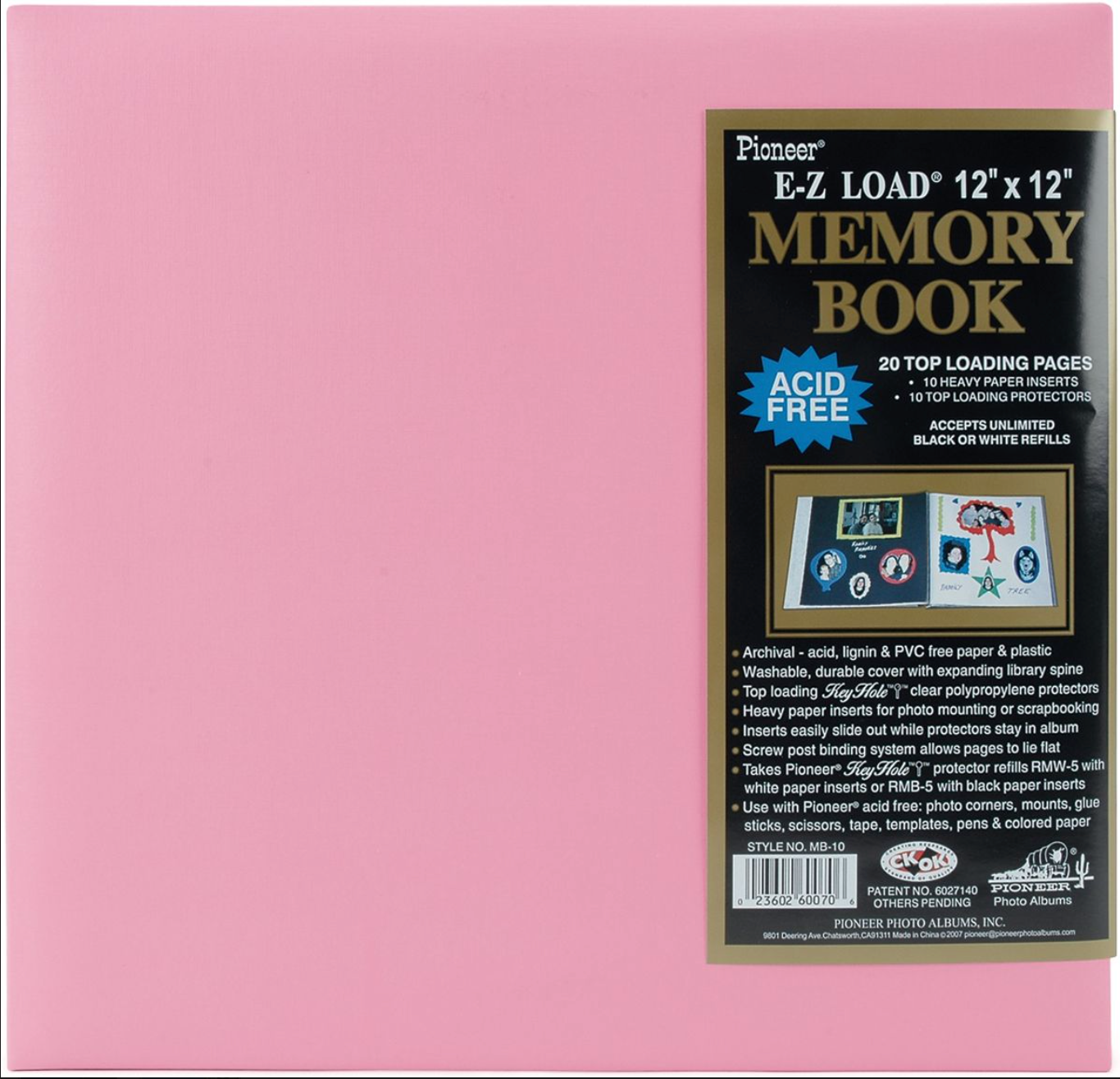 Pioneer 12x12 Leatherette Post Bound Album