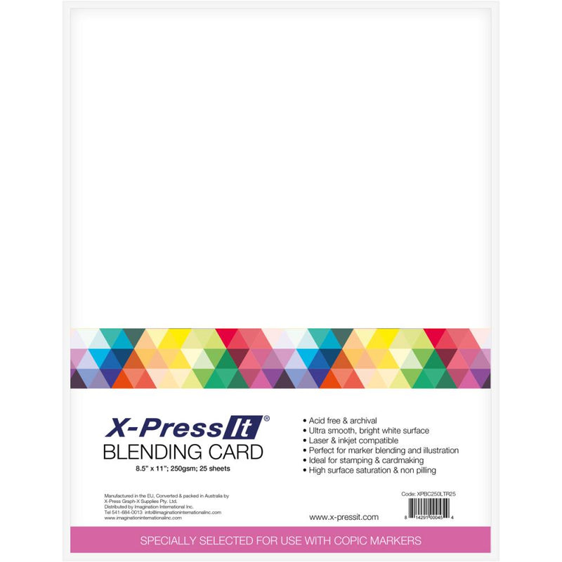 X-Press It Blending Card 8.5" x 11" 25/pkg {C315}