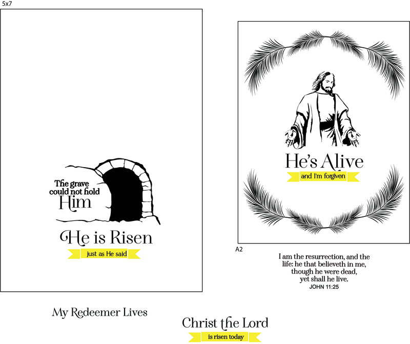 Maymay's He's Alive 4x6 Stamp Set {A150}