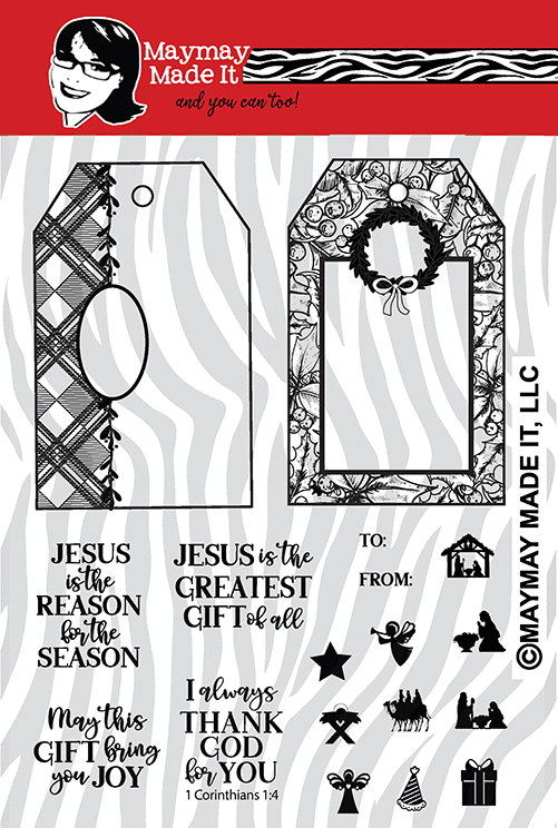 Maymay's Christmas Tag It 6x8 Stamp Set {A238}