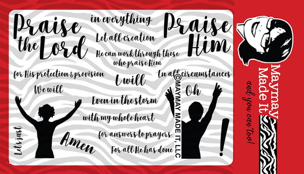 Maymay's Praise the Lord 4x6 Stamp Set {A133}