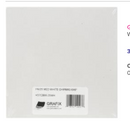 Grafix 6x6 White Medium Weight Chipboard 25 Pack {B704}