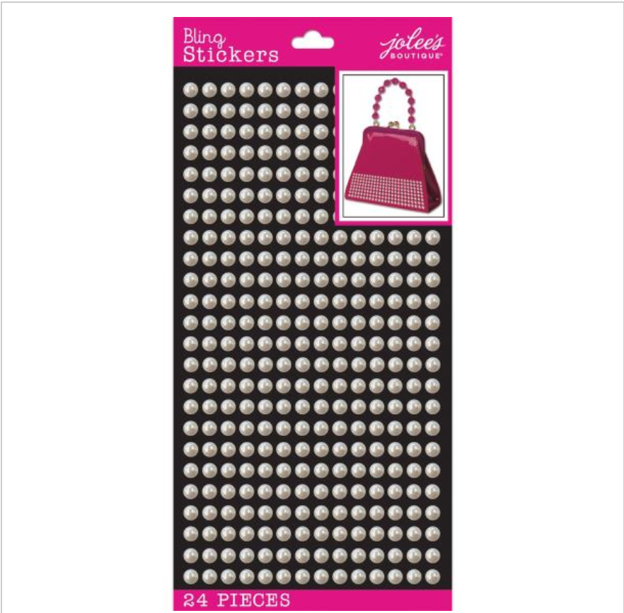 Jolee's Boutique Themed Stickers-Pearl Bling Sheet