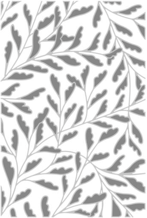 Sizzix Delicate Leaves Multi Level Textured Embossing Folder {W02}