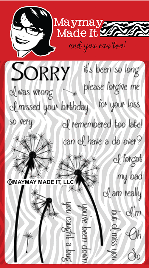 Maymay's Sorry 4x6 Stamp Set {A54}