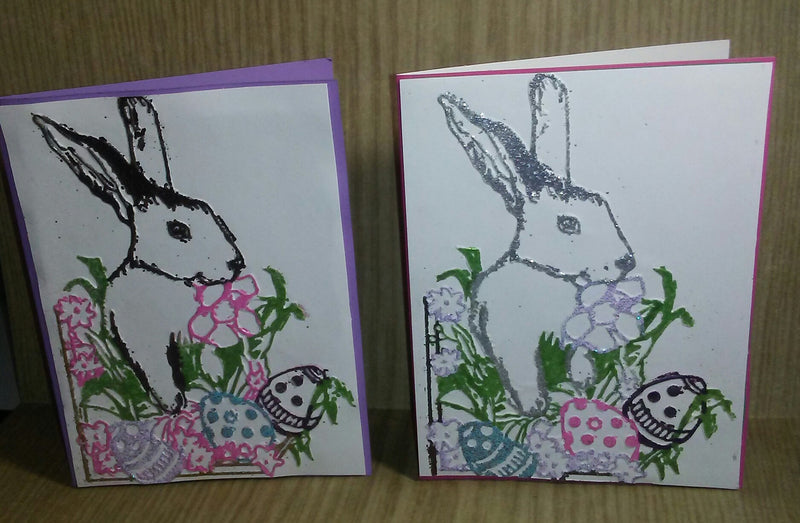 Double Embossed Easter Card