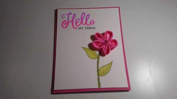 Hand Lettered Watercolor Card