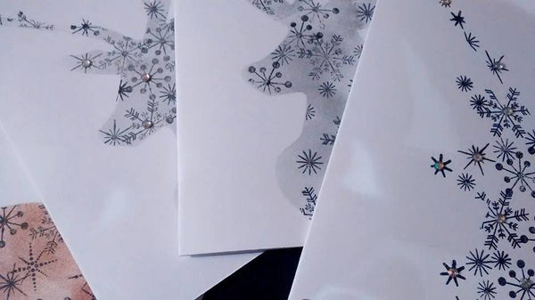 Winter Stag Silhouette Card
