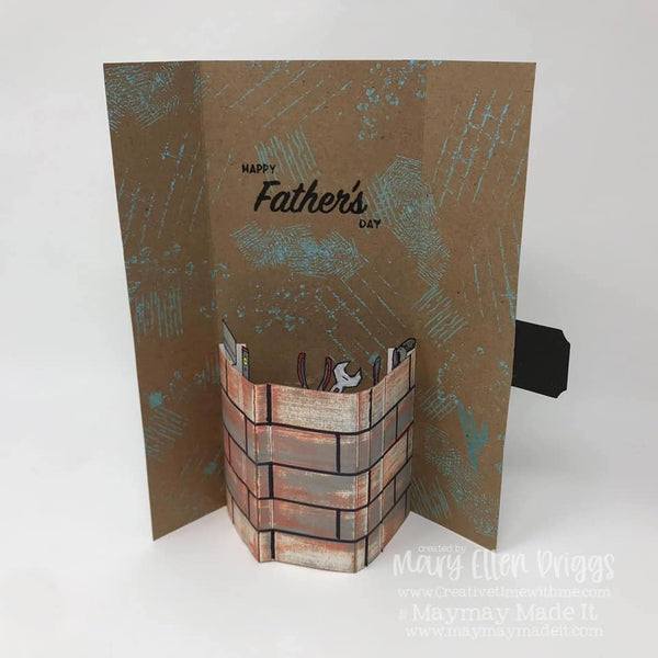 MAYMAY'S 2021 SPRING/SUMMER DESIGN TEAM MARY ELLEN DRIGGS SLIM LINE POP UP GATEFOLD CARD