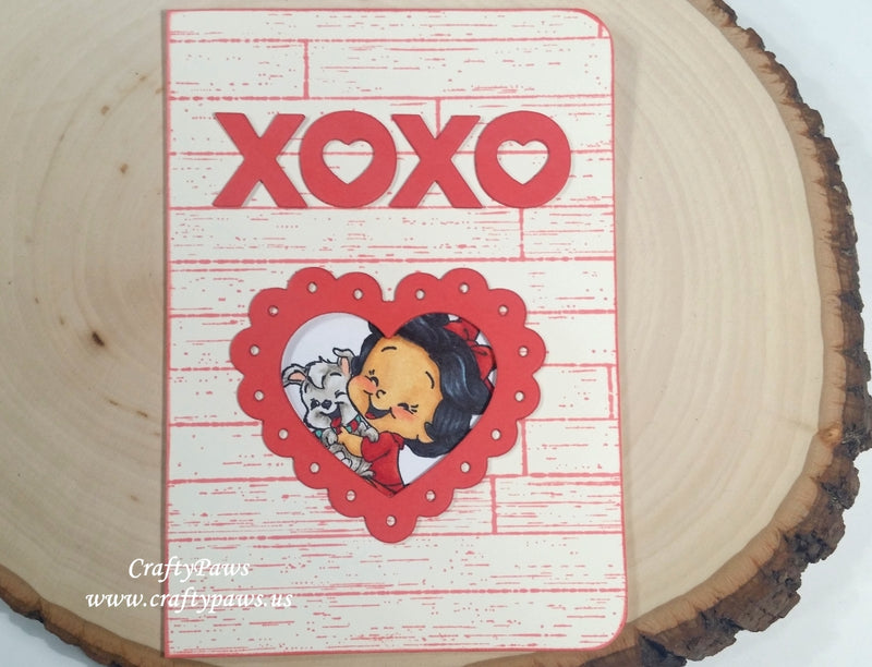 Inside Out Peekaboo Puppy Love Card