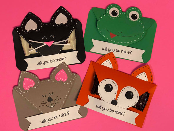 Cute critter Valentine Treat Holders