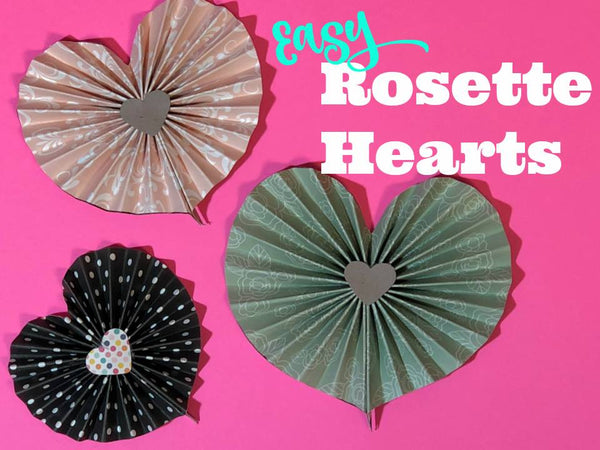 Easy Rosette Hearts