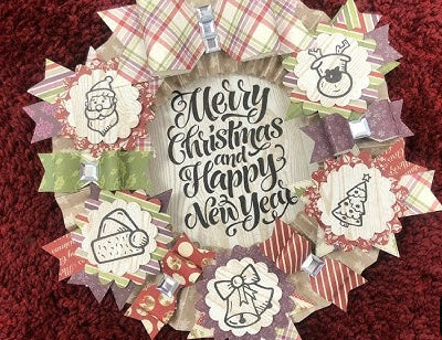 Whimsy Chic Inspired Wreath for Christmas in July