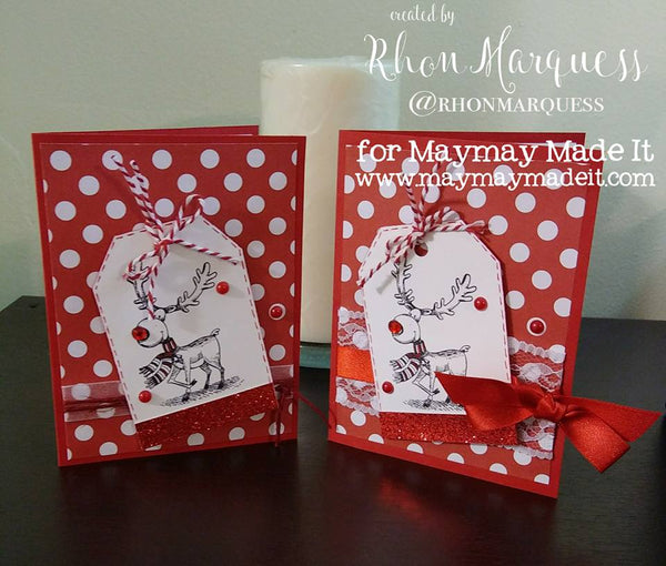 World Card Making Day-Mission InCARDible -Christmas Card created by Rhon Marquess