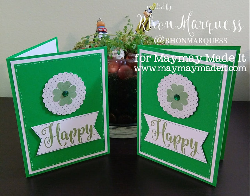 St Patrick's Day Card DT Project Created by Rhon Marquess