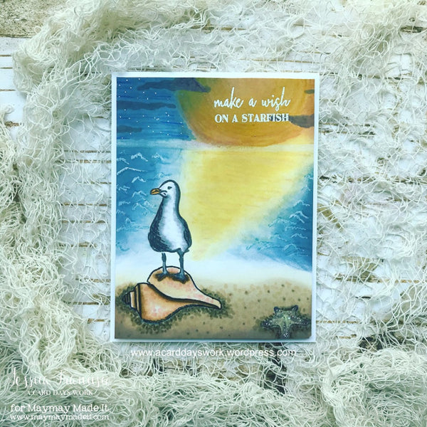 Sea- Lestial Sea Card DT Project by Jessica Francisco