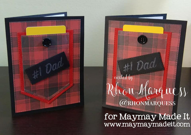Father's Day Gift Card Pocket Card DT Project by Rhon Marquess