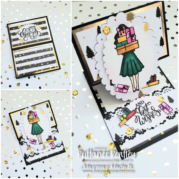 Maymay's 2021 Spring /Summer DT Brittanee Bentley Reversible  Easel Card