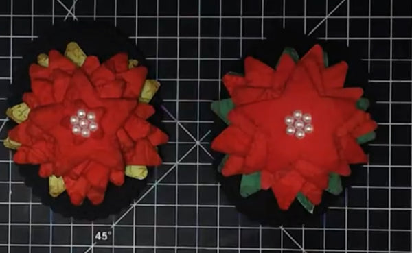 Poinsettia Easel Card Using Dies