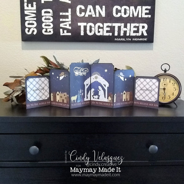 MAYMAY'S PICTORIAL DESIGN TEAM ACCORDION FOLD OUT CARD
